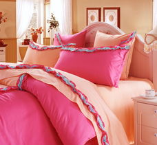 富安娜 韓版高檔純棉六件套四件套床上用品家紡元素